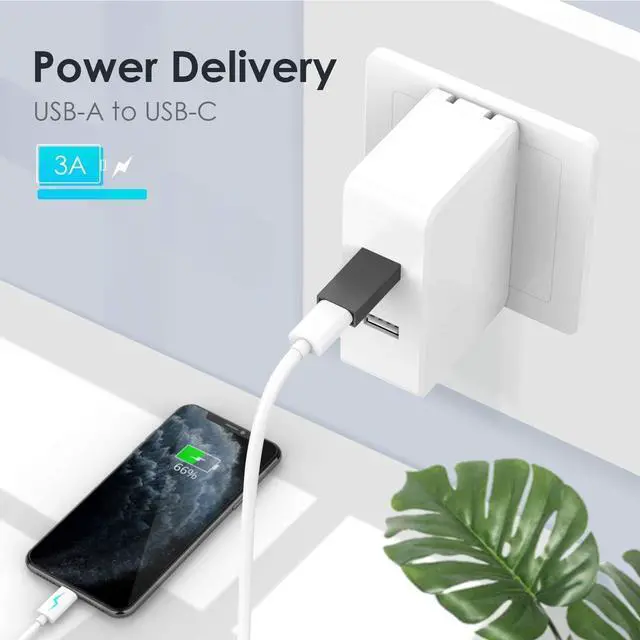 Alt view image 5 of 7 - USB to USB C Adapter 6 Pack, [3* USB C Female to USB A 3.0 Male Adapter] & [3* USB-A 3.0 to USB-A Adapter] USB OTG Converter Support Double Sided High-Speed Data Transfer & Fast Charging