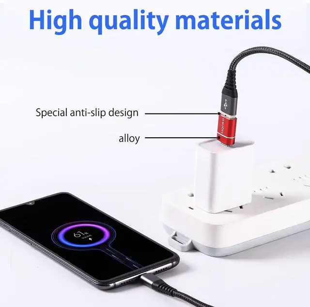 Alt view image 4 of 7 - USB C to USB 3.0 OTG Adapter [2 Pack] Type C OTG Adapter Thunderbolt 3 Type C Adapter for MacBook Pro 2019/2018/2017 MacBook Air 2018  XPS  Galaxy  Pixel Surface Go