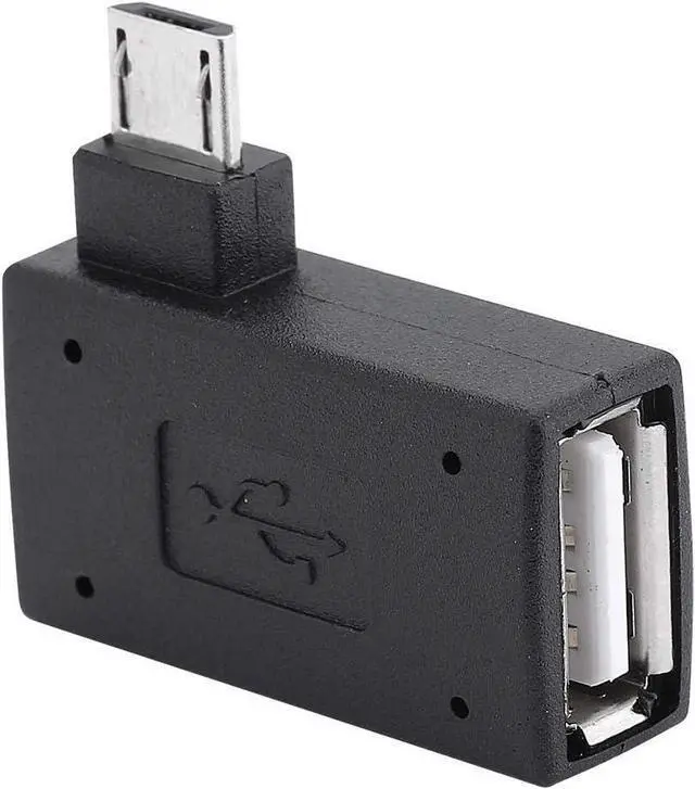 Alt view image 3 of 3 - OTG Adapter 90* L Angle USB Port Adapter Micro OTG Cable Compatible with Firestick 2nd Gen 3rd Gen and 4K Android Smartphones Tablets Rii  Keyboards SNES NES