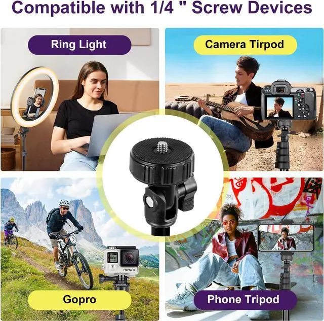 Alt view image 4 of 7 - UBeesize 62" Phone Tripod & Selfie Stick, Camera Tripod Stand with Wireless Remote and Phone Holder,Compatible with iPhone Android Phone, Perfect for Selfies/Video Recording/Live Streaming Black