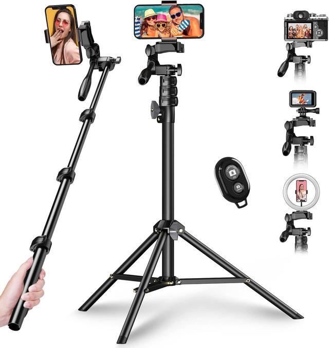 Phone Tripod-70 inch Stable & Portable Travel Tripod Stand with Remote,  Selfie Stick Tripod Compatible with iPhone 14 Pro Max 13 12,Samsung S22/