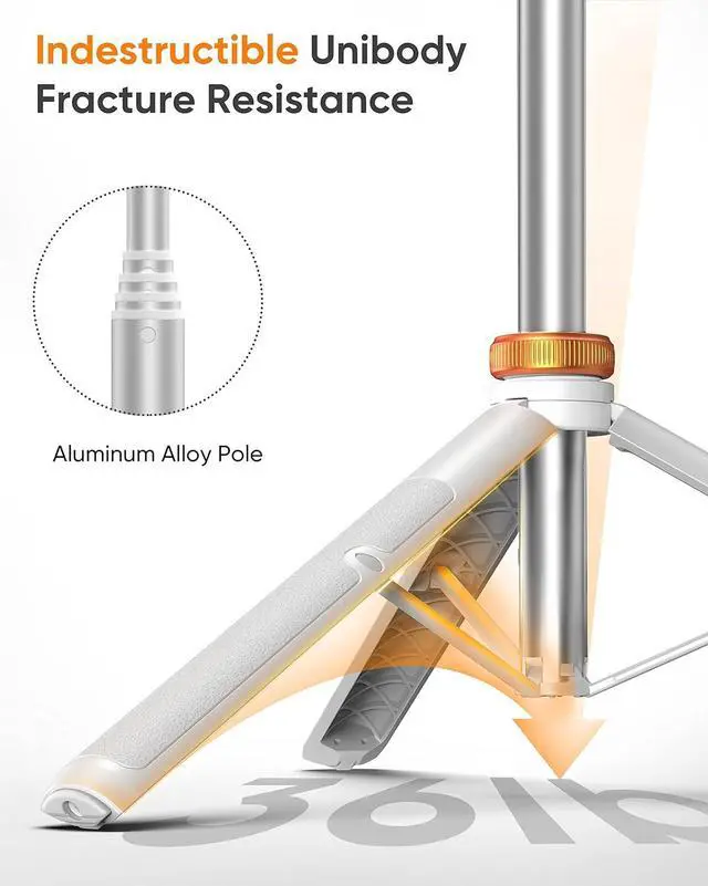 Alt view image 2 of 6 - EUCOS 62" Tripod for iPhone, Newest Selfie Stick Tripod with Remote & Lightweight Phone Tripod, Solidest Portable Cell Phone Tripod for iPhone Pro Max/Android