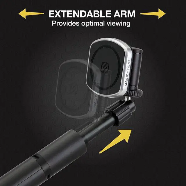 Alt view image 3 of 7 - Scosche MP2TR1-SP MagicMount Pro 2 Tripod/Selfie Stick Phone Mount with Adjustable Arm