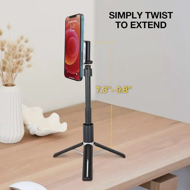 Alt view image 6 of 7 - Scosche MP2TR1-SP MagicMount Pro 2 Tripod/Selfie Stick Phone Mount with Adjustable Arm