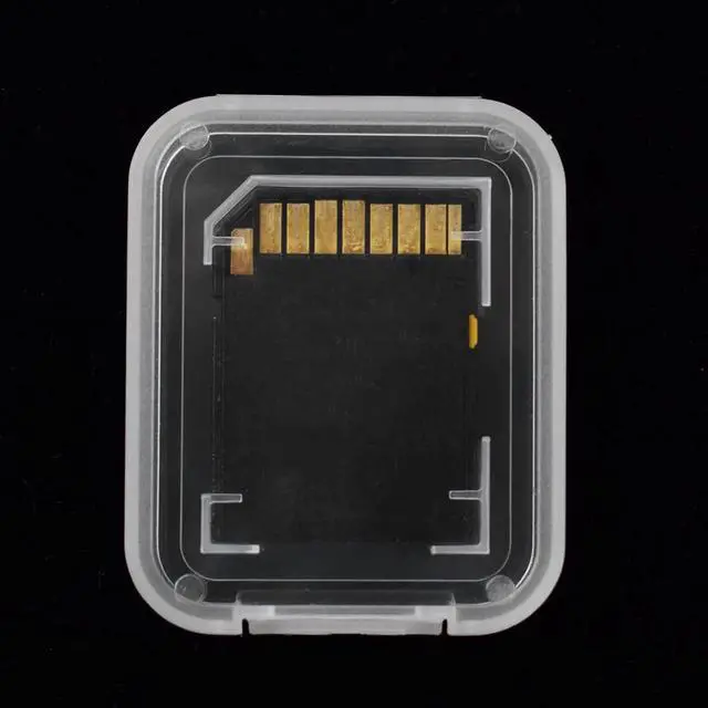 Alt view image 5 of 7 - Transparent Standard SD SDHC Memory Card Case Holder Box Storage Boxes (Pack of 10)