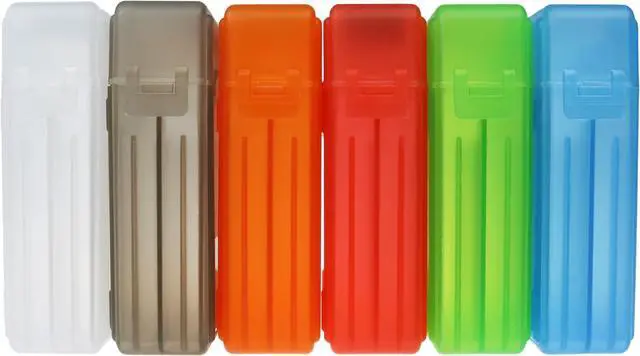 Alt view image 7 of 7 - 2.5 Inches SSD Hard Disk Drive Protection Storage Box Case For Solid State Disk Pack of 3 Assorted Colors(Grey/White/Green)