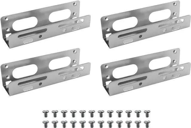 Main image of HDD Mounting Bracket R 3.5inch to 5.25inch Hard Disk Drive Alloy Mounting Bracket Adapter with Screws for 5.25 Internal Bay Drive 3.5 to 5.25 HDD Drive Adapter
