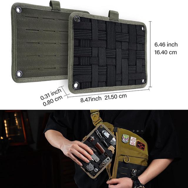 TACTICAL GEEK TCM EDC Organizer Board, Backpack Anti-Slip Elastic Woven  Board for Travel Gear, Elastic Grid Organizer for Electronics Accessories