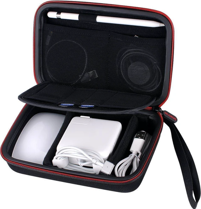 Main image of Smatree Hard Case for Apple Pencil Magic Mouse Magsafe Power Adapter, Magnetic Charging Cable and Other Laptop Accessories