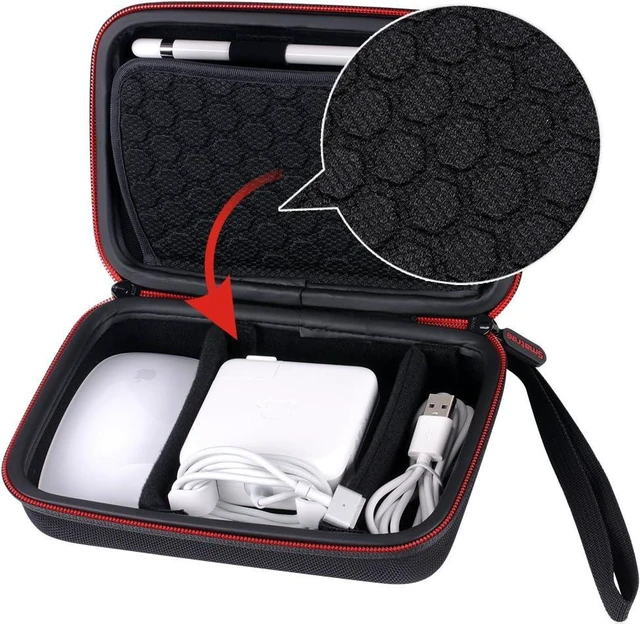 Alt view image 4 of 7 - Smatree Hard Case for Apple Pencil Magic Mouse Magsafe Power Adapter, Magnetic Charging Cable and Other Laptop Accessories