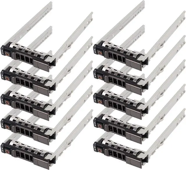 Main image of 10PCS,2.5" Hard Drive Tray Caddy for D-ELL PowerEdge Server - T440 T640 R330 R430 T430 R630 T630 R730 R730XD R830 R930 for G176J and 0G176J - OEM