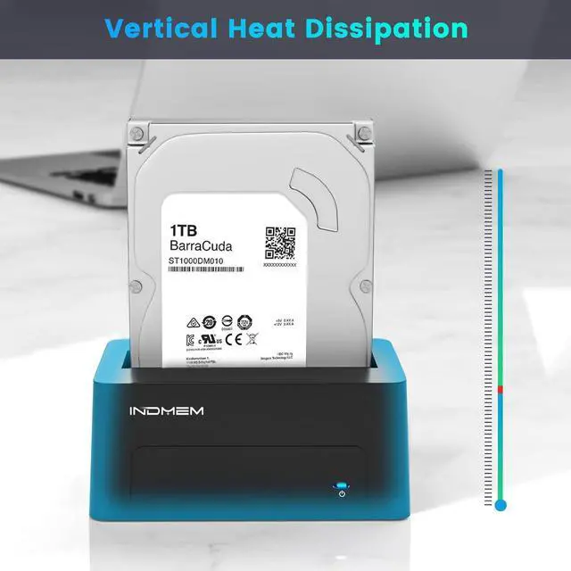 Alt view image 5 of 7 - AS to USB 3.0 Adapter, SAS/SATA Hard Drive Enclosure Reader Converter Docking Station for 2.5/3.5 inch Server HDD SSD with 12V/2A Power Adapter,Support up to 18TB(New Upgrade)