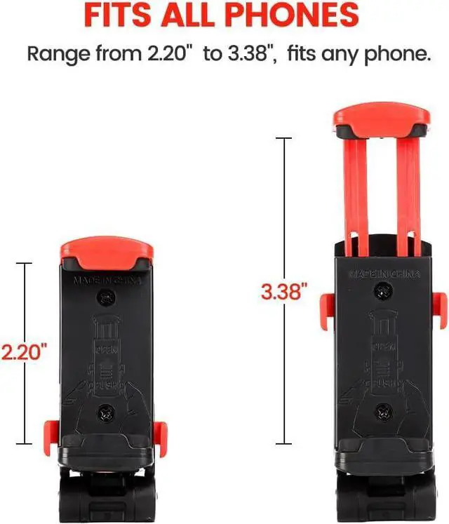 Alt view image 2 of 7 - Fotopro Phone Tripod Mount 1/4 inch Screw Universal Desktop Car Mobile Phone Clip for Monopod Selfie Stick Desktop Tripod Video Vlogging Photograph