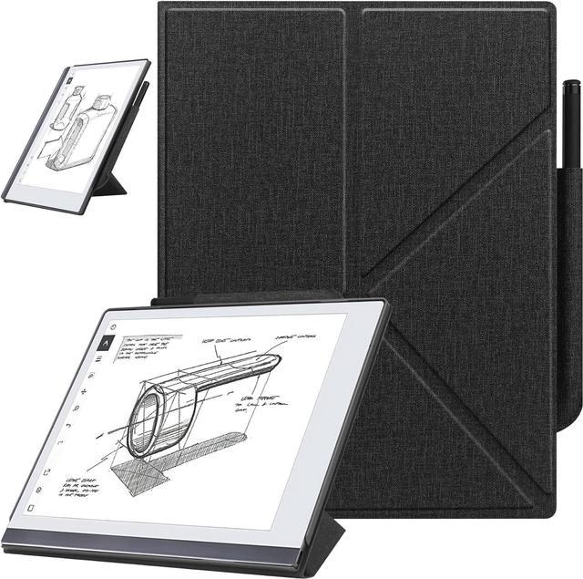 H Case for Remarkable 2 Paper Tablet 10.3 Inch (2020 Released) - with  Stable Folding Stand Design and Pen Pocket,Remarkable 2 10.3 Digital Paper  Tablet Cover,(Not Fit Remarkable 1)- Black 