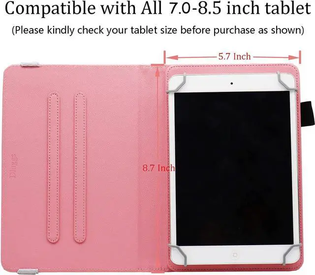 Alt view image 6 of 6 - Universal Rotating Tablet Case for 7 8 Inch Android Tablet 360 Degree Rotating PU Leather Stand Case for 7 8 and All 7.0-8.5 Inch Tablet Bird