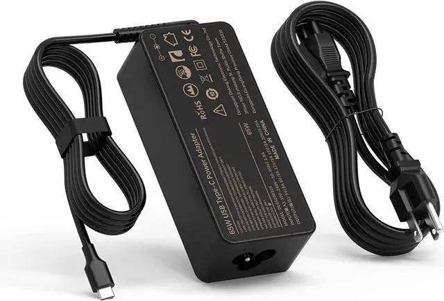 Main image of 65W USB Type C Laptop Charger for HP ASUS Acer Lenovo Chromebook Yoga ThinkPad X1; DELL Mac Book Pro with USB C Fast Charging Power Supply Cord