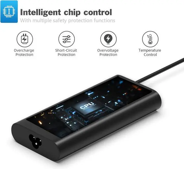 Alt view image 5 of 6 - for 130W USB C Dell Laptop Charger Power Adapter Replacement for Dell XPS 15 Precision 5530 2in1 0M0H25 0K00F5 M0H25 K00F5 Model 130 Watt USB-C Charging with 3 Prong Power Cord