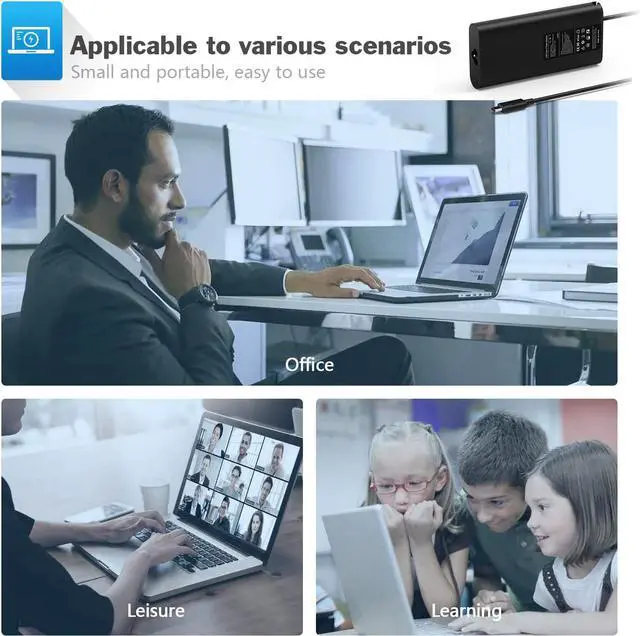 Alt view image 6 of 6 - for 130W USB C Dell Laptop Charger Power Adapter Replacement for Dell XPS 15 Precision 5530 2in1 0M0H25 0K00F5 M0H25 K00F5 Model 130 Watt USB-C Charging with 3 Prong Power Cord