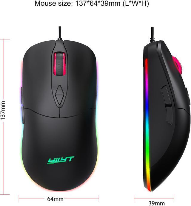 Alt view image 7 of 7 - Ludus Dominum Gaming Mouse,large-size ,Ergonomic Hand Grips,7 Buttons,Macro Programming,10 Millons Buttons Life,RGB Gamer Desk Laptop PC Gaming Mouse
