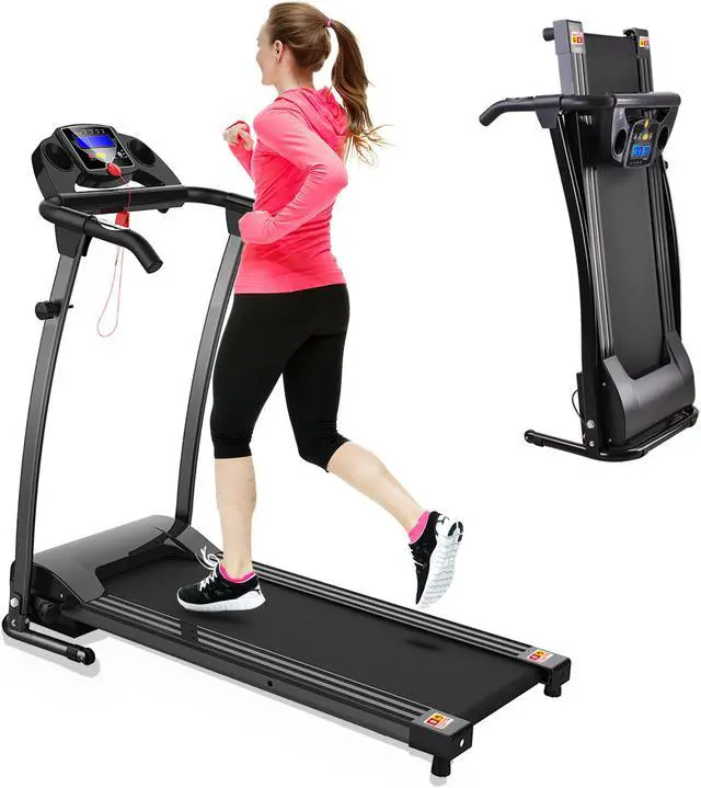 Main image of FYC Folding Treadmills for Home, Foldable Electric Treadmill with LCD display, Lightweight Compact Treadmill Fitness Running Walking Jogging Exercise for Home Office Apartment Saver Space