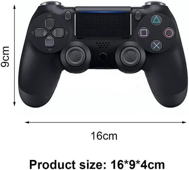 Alt view image 4 of 7 - PS4 Controller Wireless DualShock 4 Wireless Controller for PlayStation 4 High Performance Gaming Controller(Jet Black)