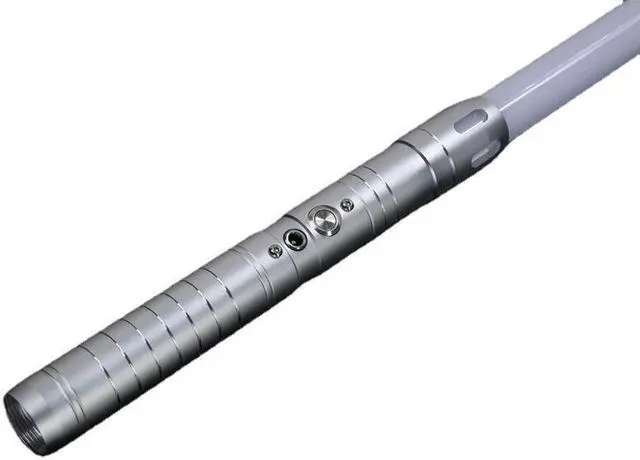 Main image of Lightsaber RGB 7 Colors Changeable Premium Aluminium Alloy Hilt Light Saber with Sound Force Lightsaber Toys (Silver)
