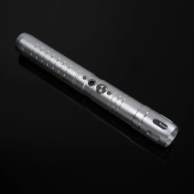 Alt view image 4 of 5 - Lightsaber RGB 7 Colors Changeable Premium Aluminium Alloy Hilt Light Saber with Sound Force Lightsaber Toys (Silver)