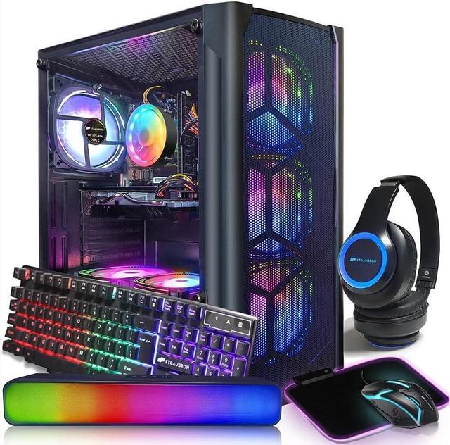 STGAubron Gaming PC Diamond Black,Intel Core i7 up to 3.8G,Radeon