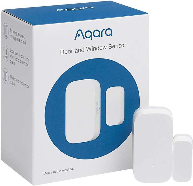 Aqara Door and Window Sensor, REQUIRES AQARA HUB, Zigbee Connection,  Wireless Mini Contact Sensor for Alarm System and Smart Home Automation,  Compatible with Apple HomeKit, Alexa, Works With IFTTT 