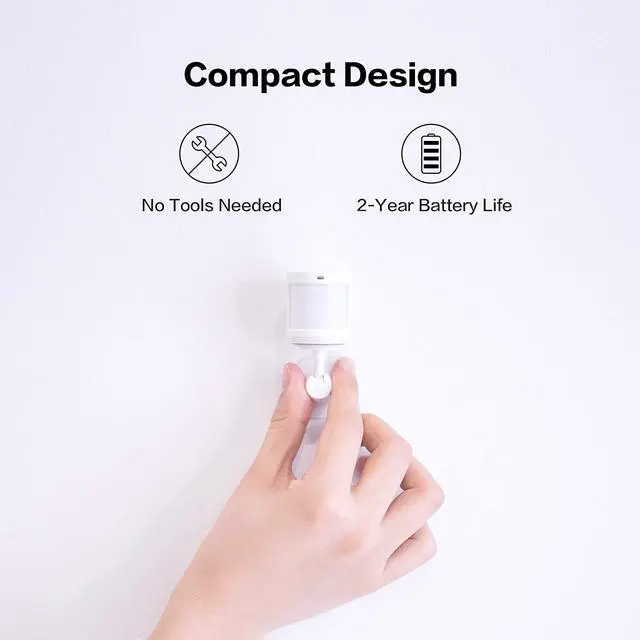 Alt view image 2 of 7 - Aqara Motion Sensor, REQUIRES AQARA HUB, Zigbee Connection, for Alarm System and Smart Home Automation, Broad Detection Range, Compatible with Apple HomeKit, Alexa, Works With IFTTT