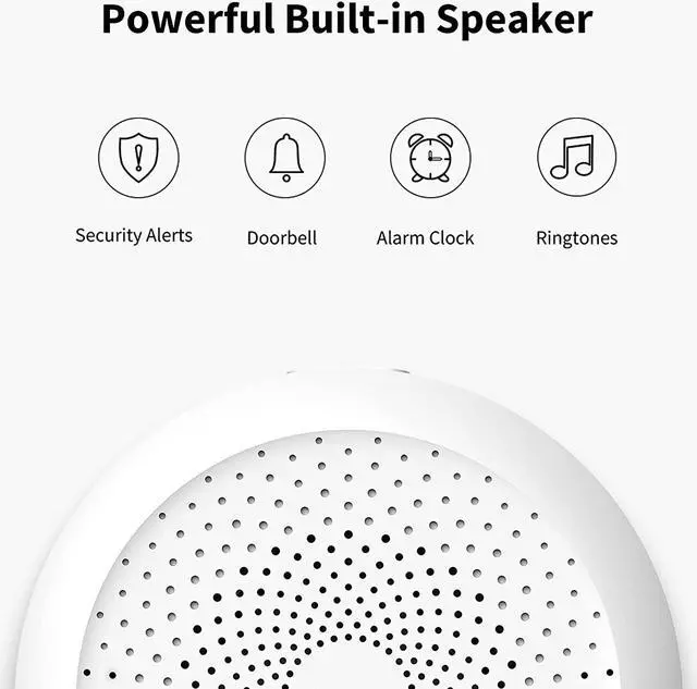 Alt view image 3 of 7 - Aqara M1S Smart Hub, Wireless Smart Home Bridge for Alarm System, Home Automation, Remote Monitor and Control, Supports Apple Siri, Alexa, Google Assistant, Apple HomeKit and IFTTT