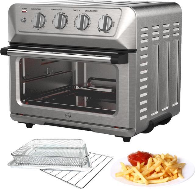 iCucina Toaster Oven Air Fryer Combo, Countertop Oven with 4 Slice Toaster,  7-in-1 Appliance with Stainless Steel Accessories 