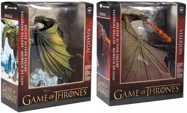 Main image of Combo McFarlane Toys Game of Thrones Rhaegal & Viserion Dragon Action Figures Toys