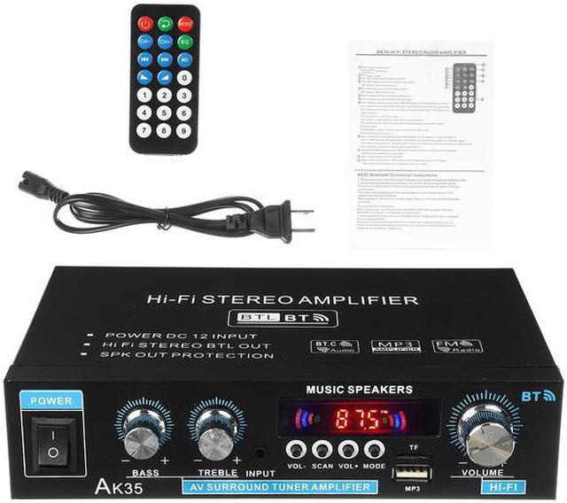 AK45 800W Home Power Amplifier 2 Channel Bluetooth 5.0 Mini Hifi Digital  Stereo Sound Amplifier Support FM USB Mic for Home Car - AliExpress