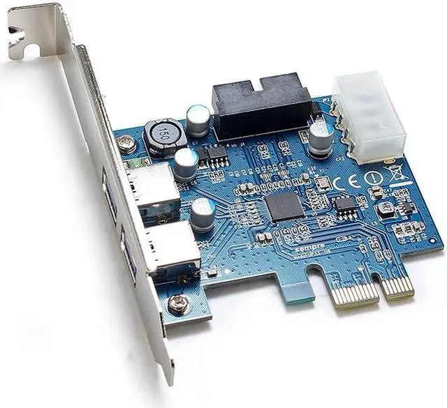 Alt view image 6 of 6 - SYBA SD-PEX20139 2 Ports USB 3.0 PCI-e x1 2.0 Card with Internal 19 Pin USB 3.0 Header