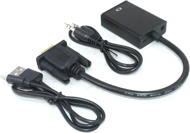 Alt view image 10 of 10 - SYBA SD-ADA31040 VGA to HDMI Converter with Audio Support 1920 x 1080 Resolution