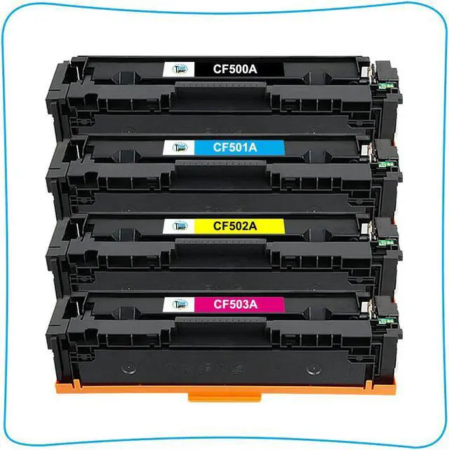 Alt view image 5 of 7 - 4 Pack CF500A Toner For HP 202A Color LaserJet Pro M281cdw M281fdw M254dw 202X - OEM