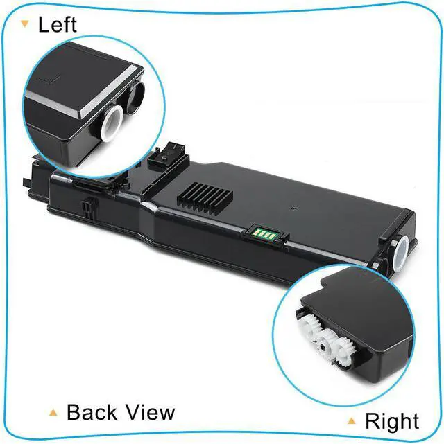 Alt view image 4 of 7 - 2PK Black 593-BBBU Laser Toner Cartridge Compatible for Dell C2660dn C2665dnf