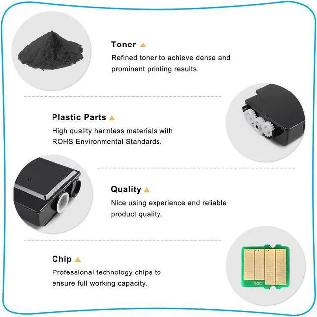Alt view image 6 of 7 - 2PK Black 593-BBBU Laser Toner Cartridge Compatible for Dell C2660dn C2665dnf