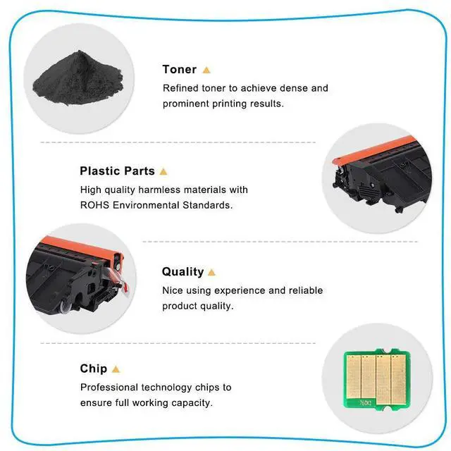 Alt view image 6 of 7 - 4 PK CF226X Compatible With HP 26X 226X Toner Laserjet M426 M402 M426fdw M426fdn - OEM