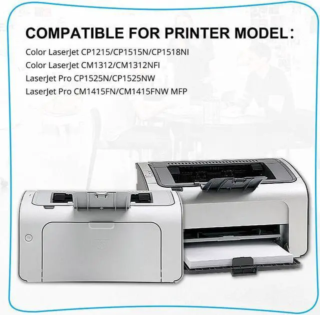 Alt view image 3 of 7 - 4PK CB540A Toner Set Compatible with HP 125A Color LaserJet CP1210 CM1312nfi MFP - OEM