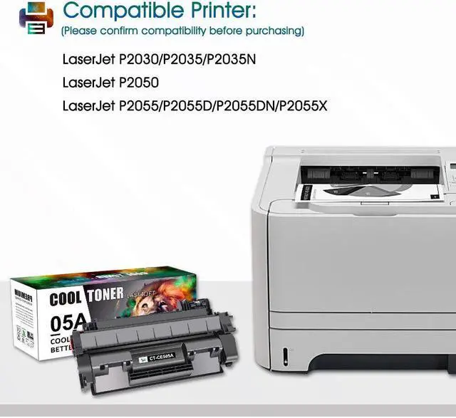 Alt view image 3 of 7 - 4PK CE505A Toner Cartridge For HP 05A LaserJet P2035n P2035 P2055dn P2050 P2030 - OEM