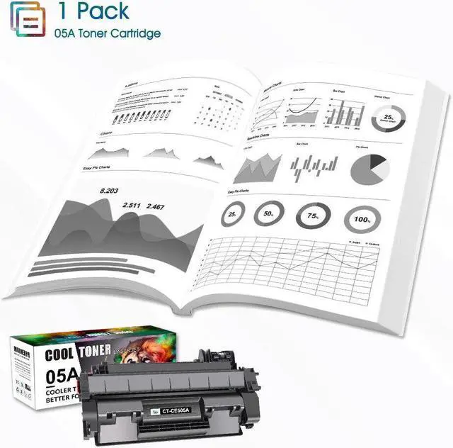 Alt view image 4 of 7 - 4PK CE505A Toner Cartridge For HP 05A LaserJet P2035n P2035 P2055dn P2050 P2030 - OEM