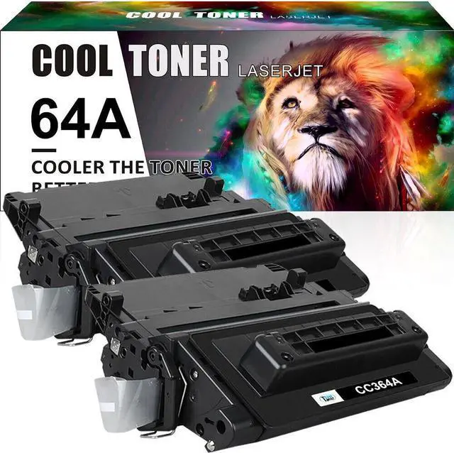 Main image of 2 Black Compatible with HP CC364A 64A Toner LaserJet P4014dn P4015n P4015x P4515 - OEM