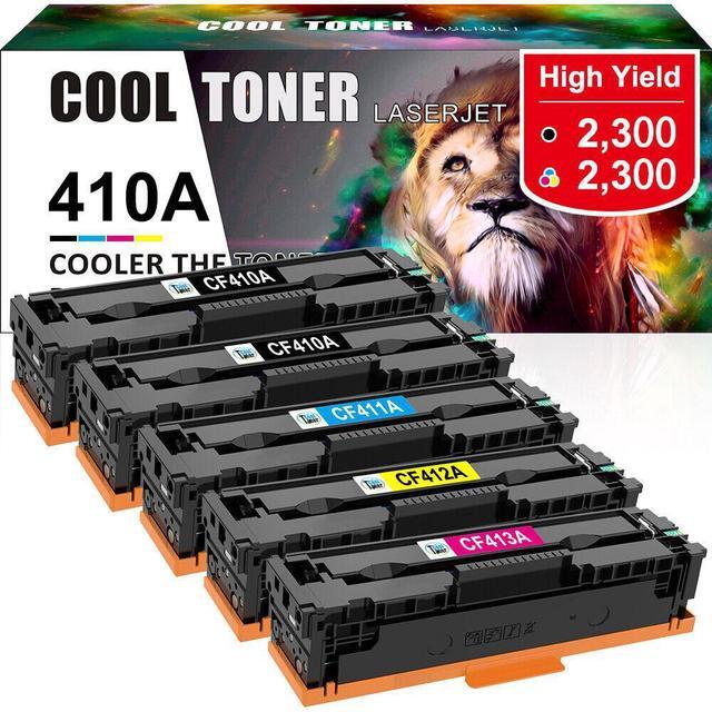 Main image of 5PK CF410A For HP 410A Toner Cartridge LaserJet Pro MFP M477fdw M477fnw M452nw - OEM