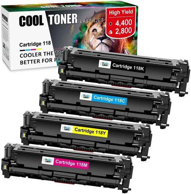 Main image of 4 Toner Cartridge Black Color Set For Canon 118 ImageClass MF8580Cdw lbp7200cdn - OEM