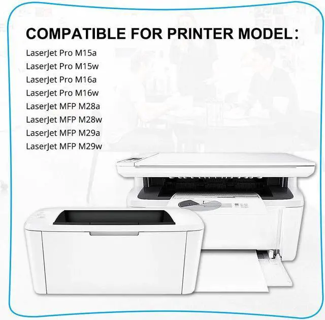 Alt view image 6 of 7 - 2x CF248A Compatible with HP 48A Toner LaserJet Pro M15w M16a MFP M28a M28w M29w