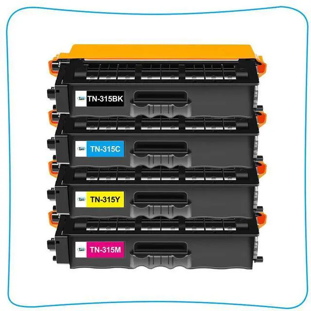 Alt view image 4 of 7 - 4PK TN315 Toner Cartridge For Brother TN-315 HL-4570CDW MFC-9970CDW MFC-9560CDW - OEM