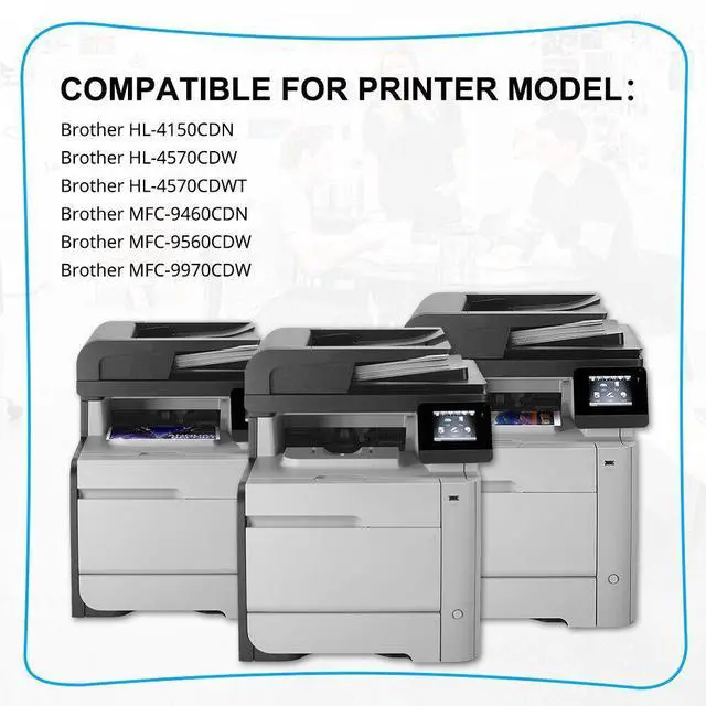 Alt view image 3 of 7 - 4PK TN315 Toner Cartridge For Brother TN-315 HL-4570CDW MFC-9970CDW MFC-9560CDW - OEM