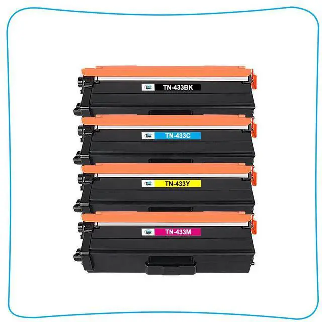 Alt view image 4 of 7 - 4PK Compatible For Brother MFC-L8610CDW MFC-L8900CDW Color Toner TN433 TN431 Ink